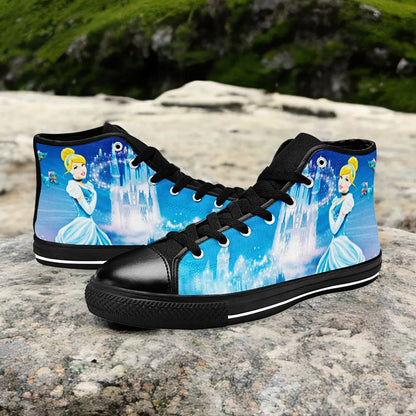 Princess Cinderella Custom High Top Sneakers Shoes