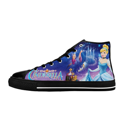 Princess Cinderella Canvas High Tops Sneakers for Kids