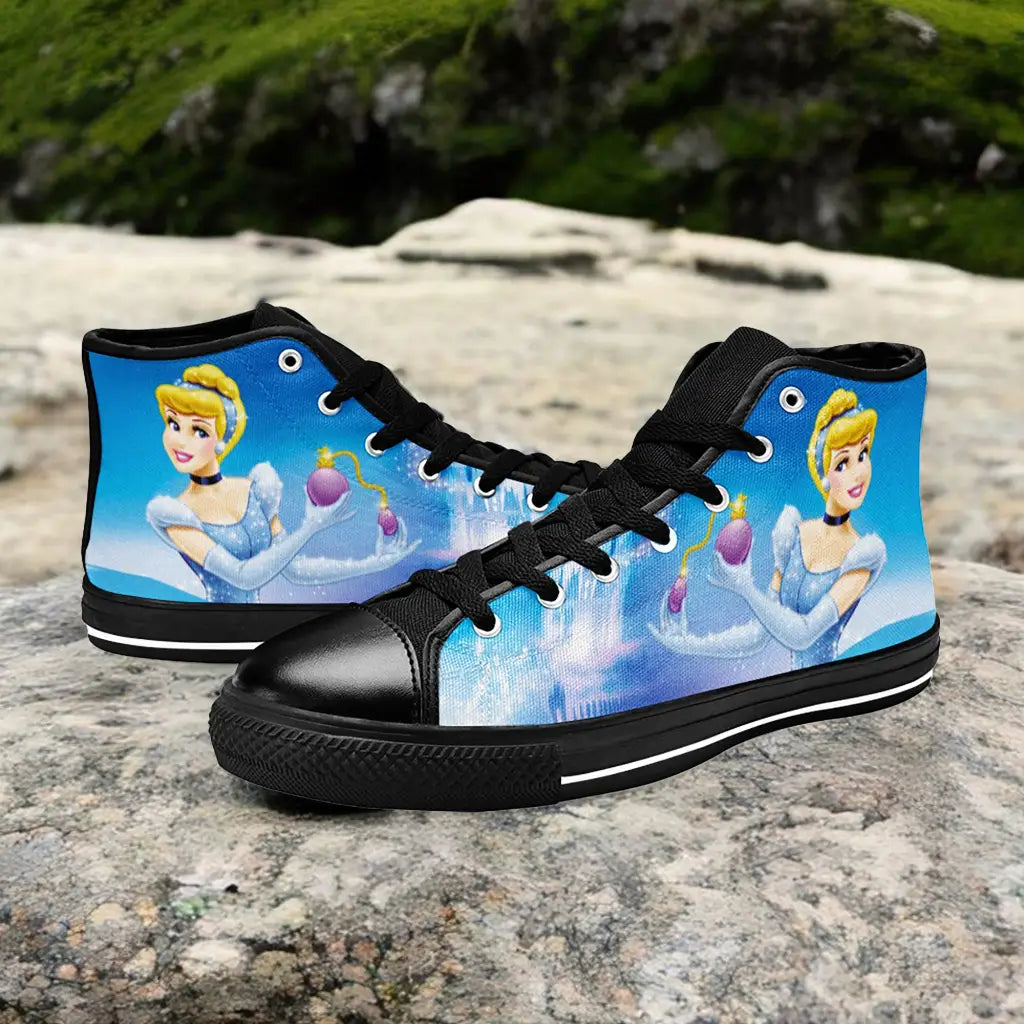 Princess Cinderella Custom High Top Sneakers Shoes