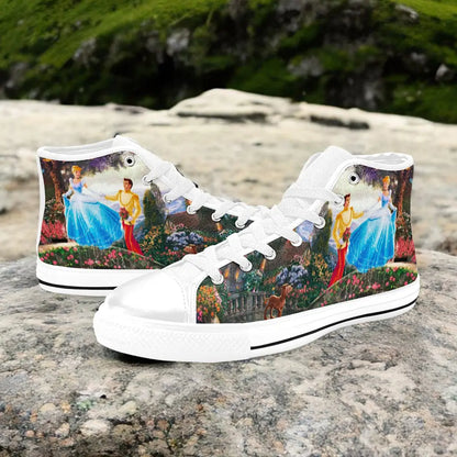 Princess Cinderella Custom High Top Sneakers Shoes