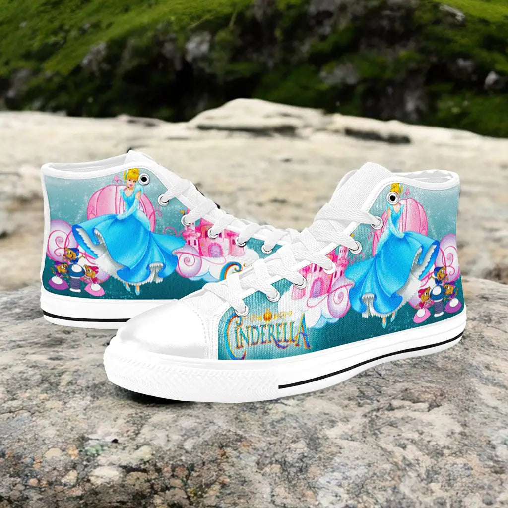 Princess Cinderella Custom High Top Sneakers Shoes