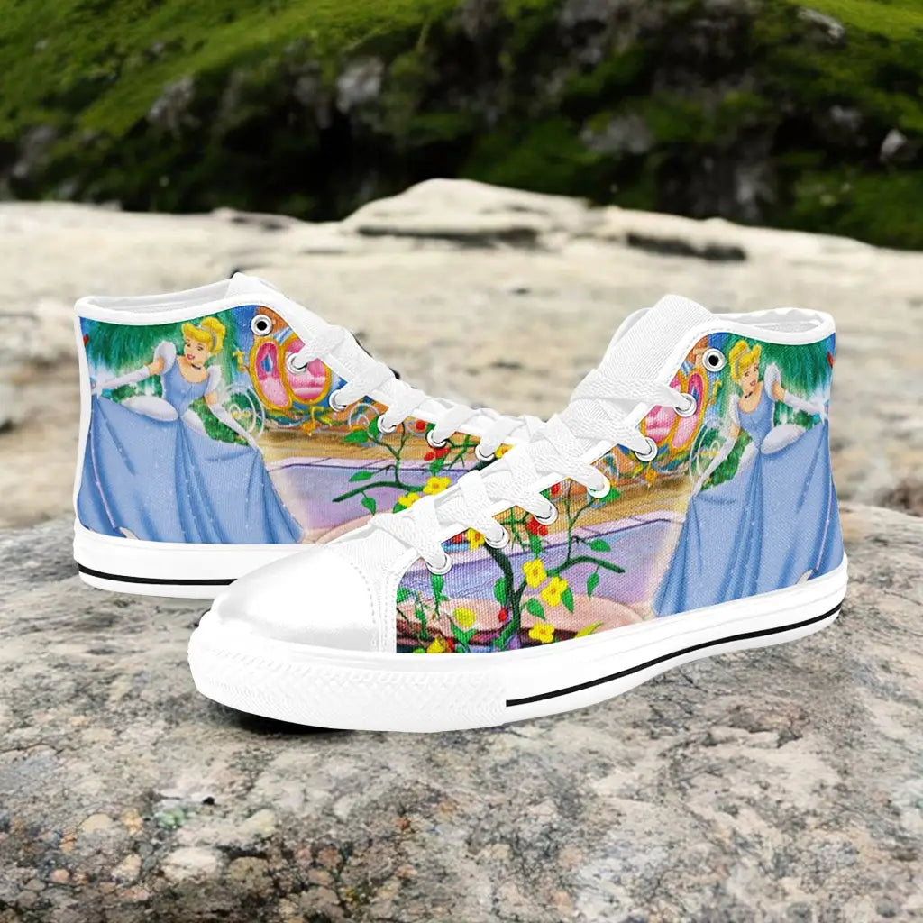 Princess Cinderella Custom High Top Sneakers Shoes