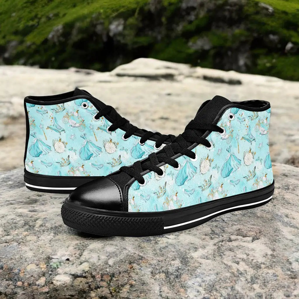 Princess Cinderella Custom High Top Sneakers Shoes