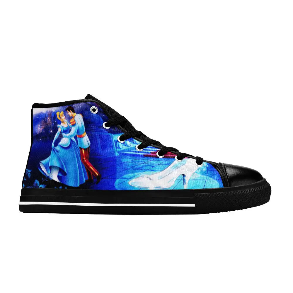 Princess Cinderella Custom High Top Sneakers Shoes