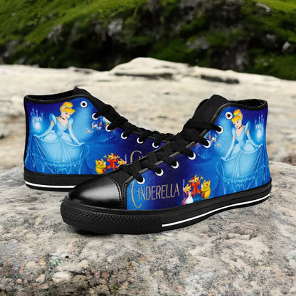 Princess Cinderella Custom High Top Sneakers Shoes