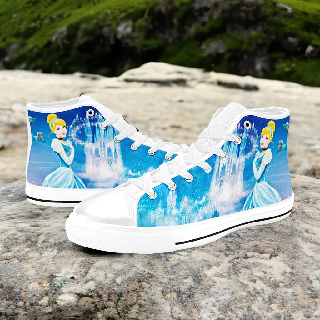 Princess Cinderella Custom High Top Sneakers Shoes