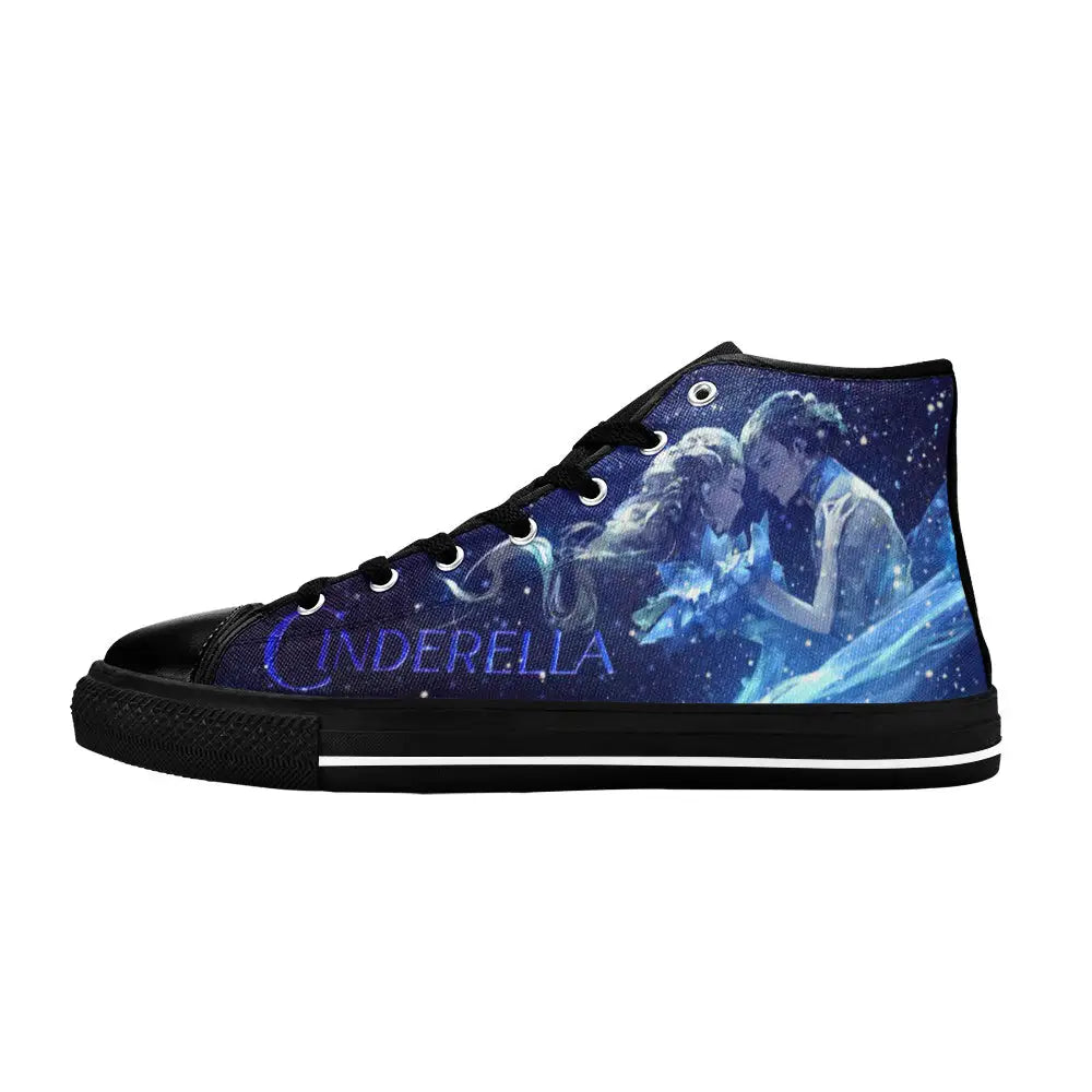 Princess Cinderella Custom High Top Sneakers Shoes