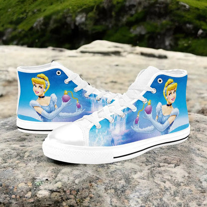 Princess Cinderella Custom High Top Sneakers Shoes