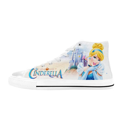 Princess Cinderella Custom High Top Sneakers Shoes