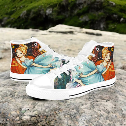 Princess Cinderella Custom High Top Sneakers Shoes