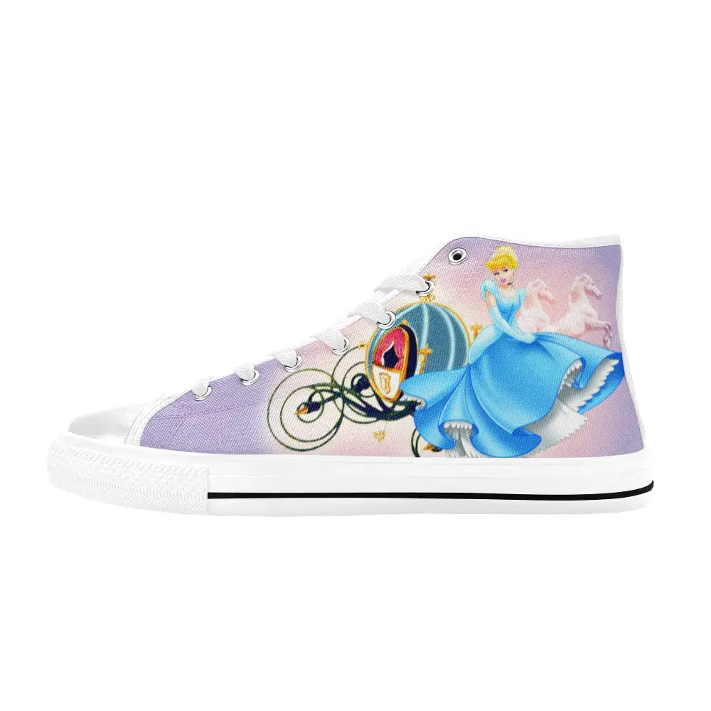 Princess Cinderella Custom High Top Sneakers Shoes