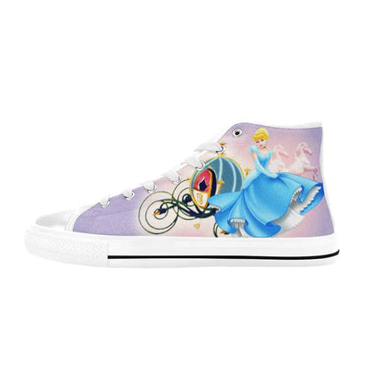 Princess Cinderella Custom High Top Sneakers Shoes