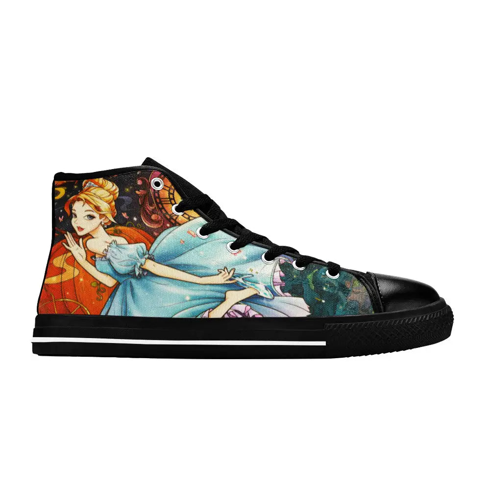 Princess Cinderella Custom High Top Sneakers Shoes