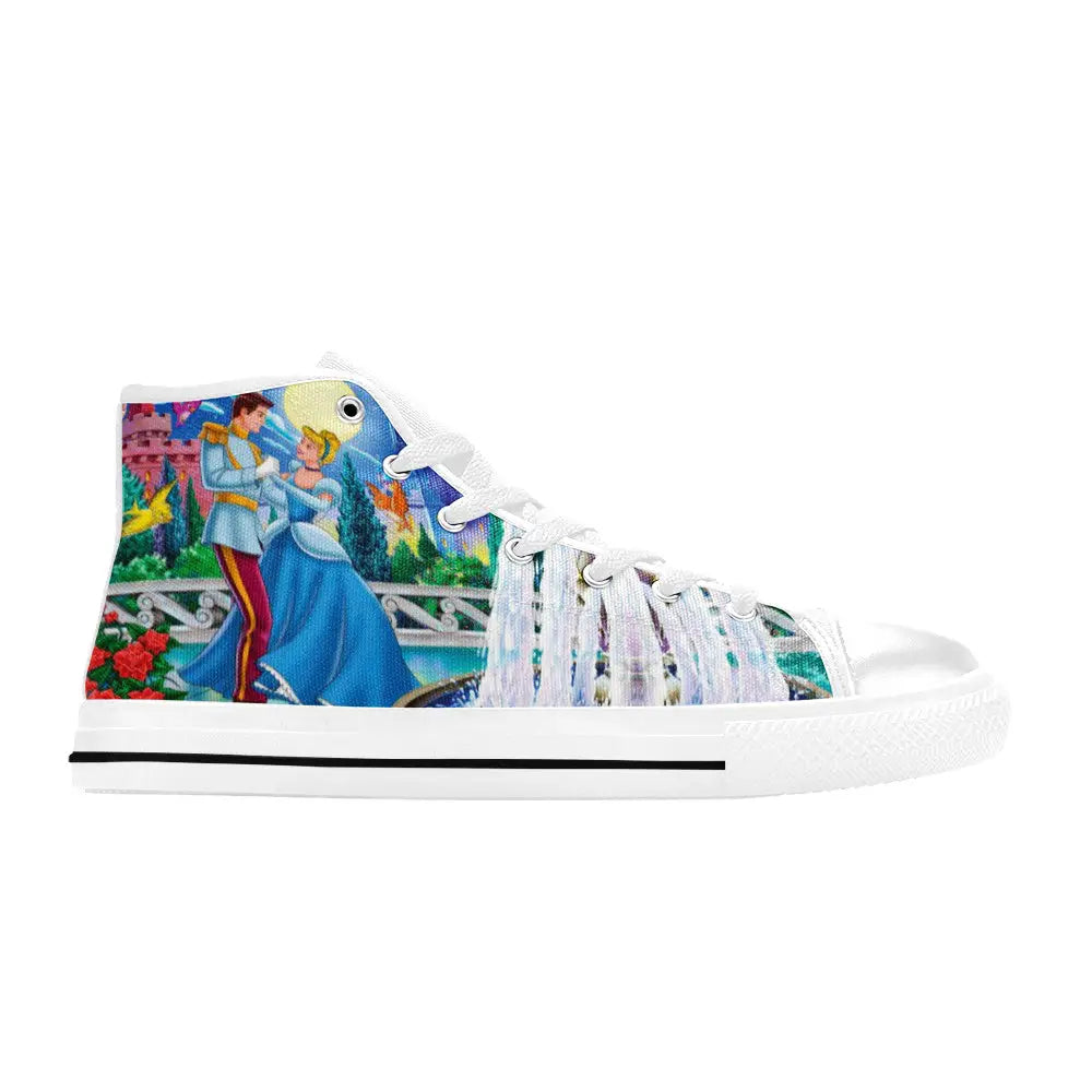 Princess Cinderella Custom High Top Sneakers Shoes