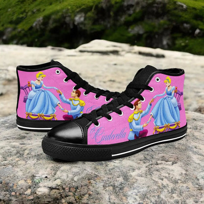 Princess Cinderella Custom High Top Sneakers Shoes