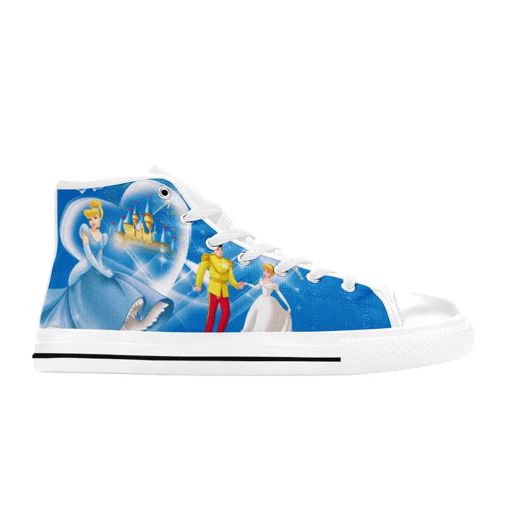 Princess Cinderella Custom High Top Sneakers Shoes