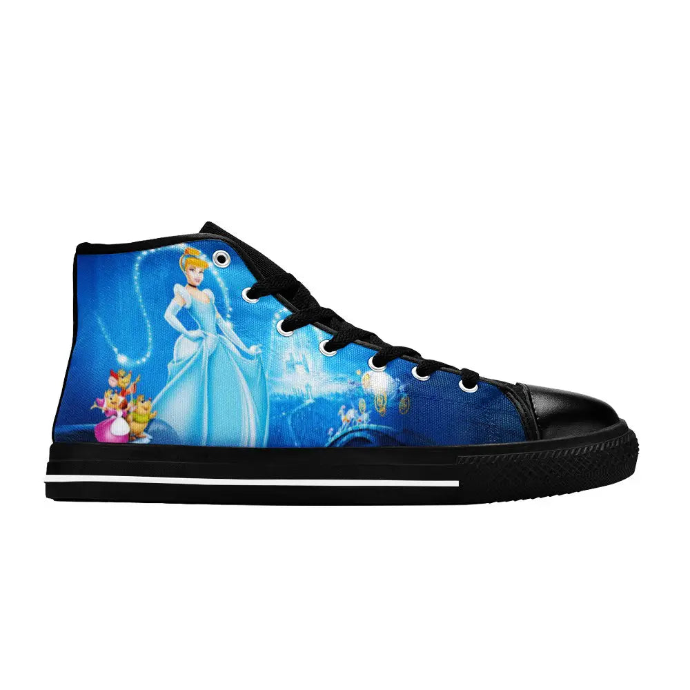 Princess Cinderella Custom High Top Sneakers Shoes