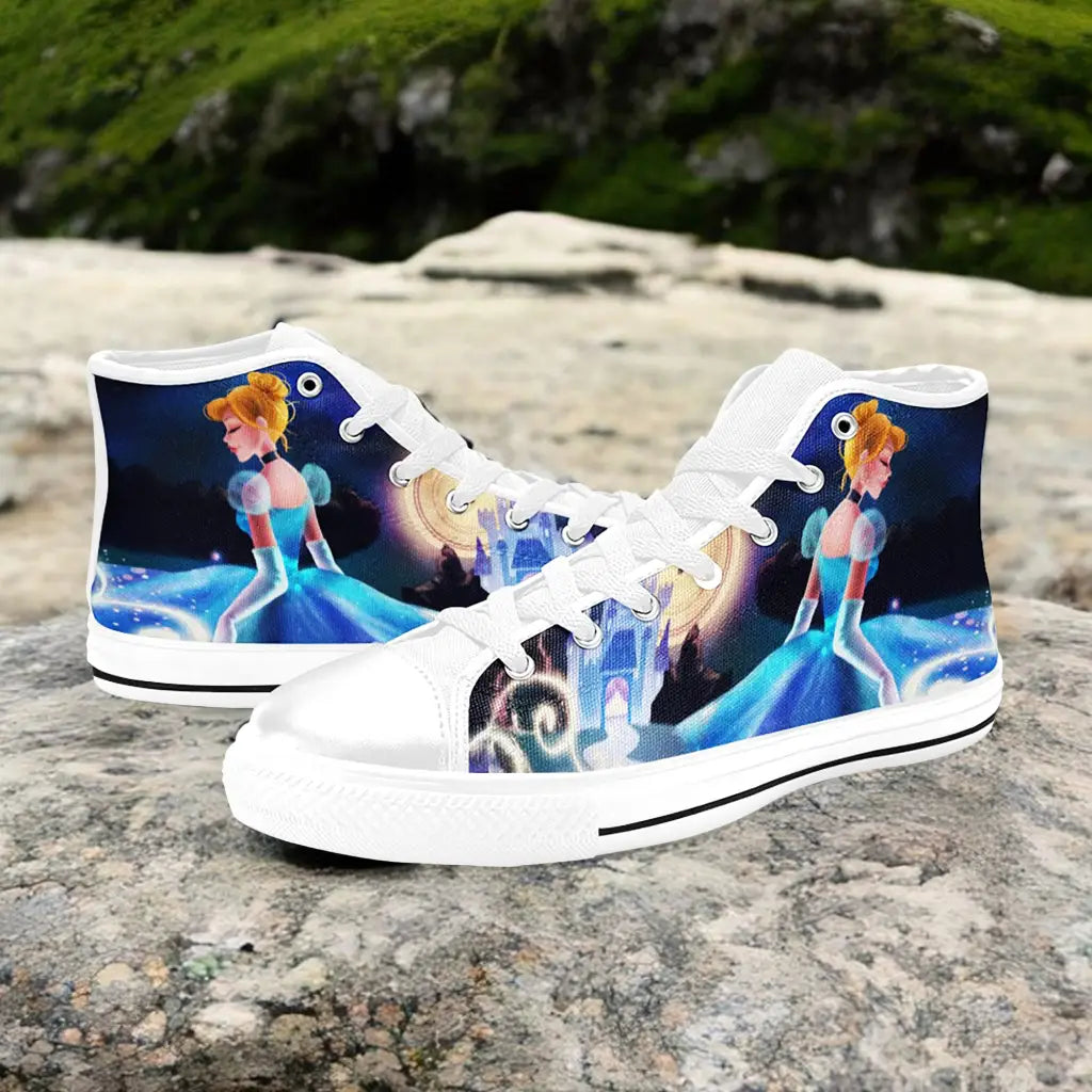 Princess Cinderella Custom High Top Sneakers Shoes