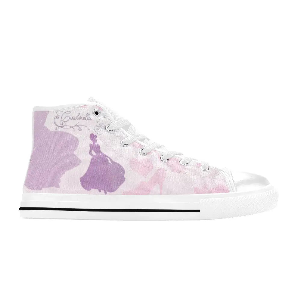 Princess Cinderella Custom High Top Sneakers Shoes