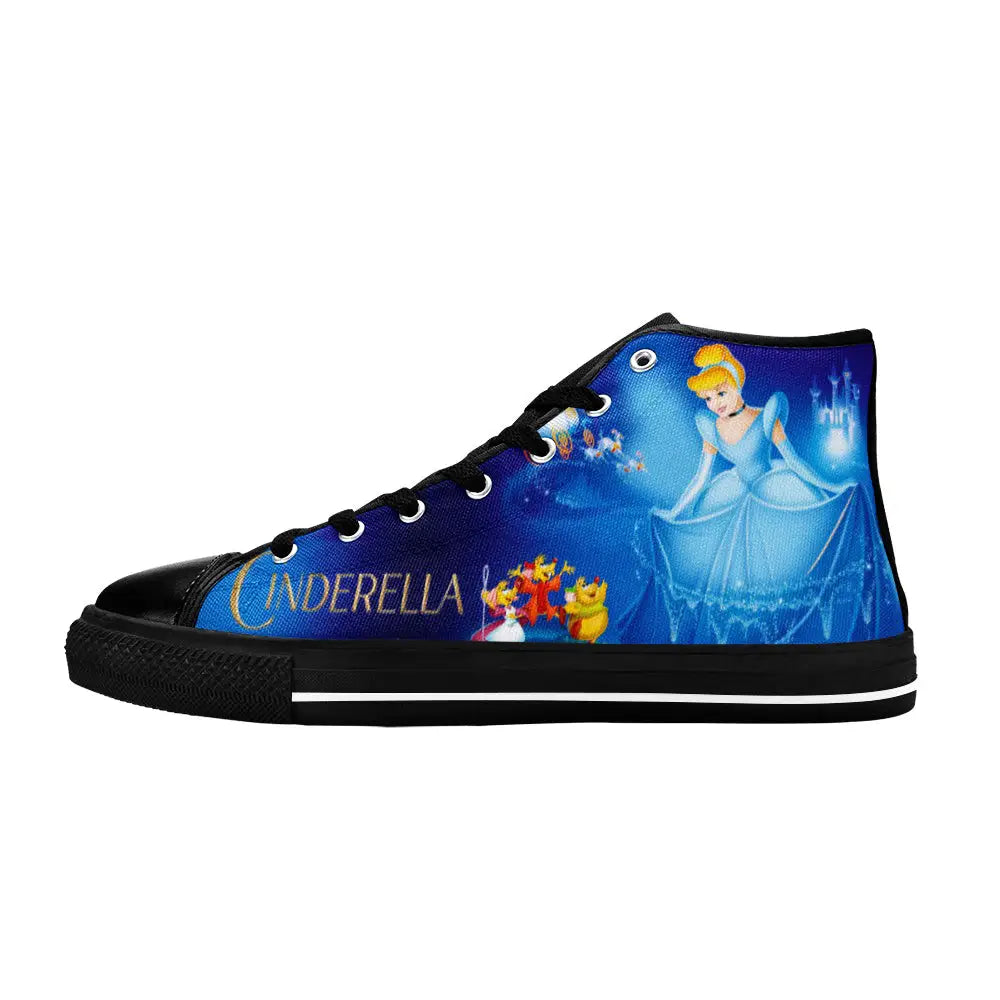 Princess Cinderella Custom High Top Sneakers Shoes