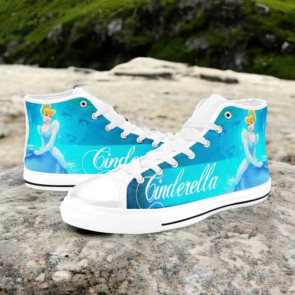 Princess Cinderella Custom High Top Sneakers Shoes