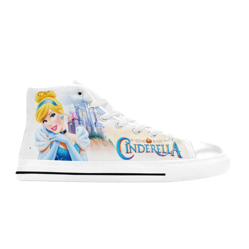 Princess Cinderella Custom High Top Sneakers Shoes