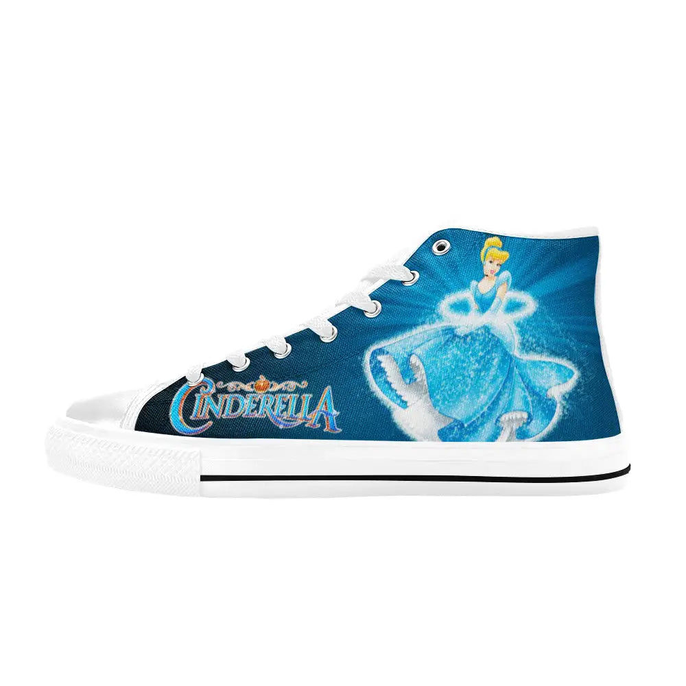 Princess Cinderella Custom High Top Sneakers Shoes