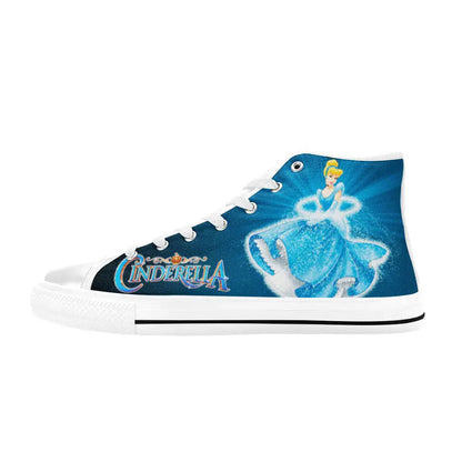 Princess Cinderella Custom High Top Sneakers Shoes