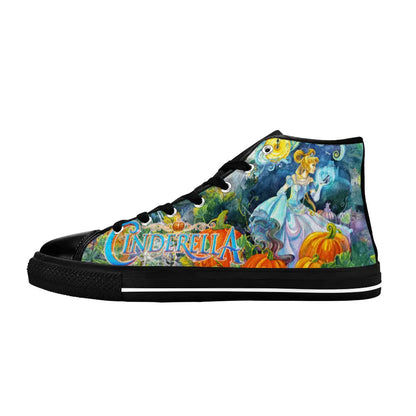 Princess Cinderella Custom High Top Sneakers Shoes