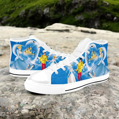 Princess Cinderella Custom High Top Sneakers Shoes