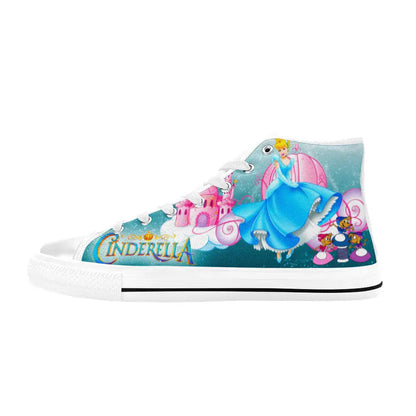 Princess Cinderella Custom High Top Sneakers Shoes