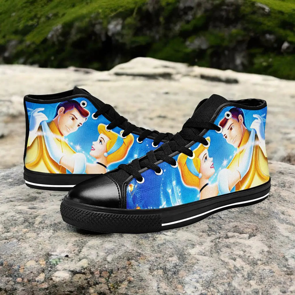 Princess Cinderella Custom High Top Sneakers Shoes