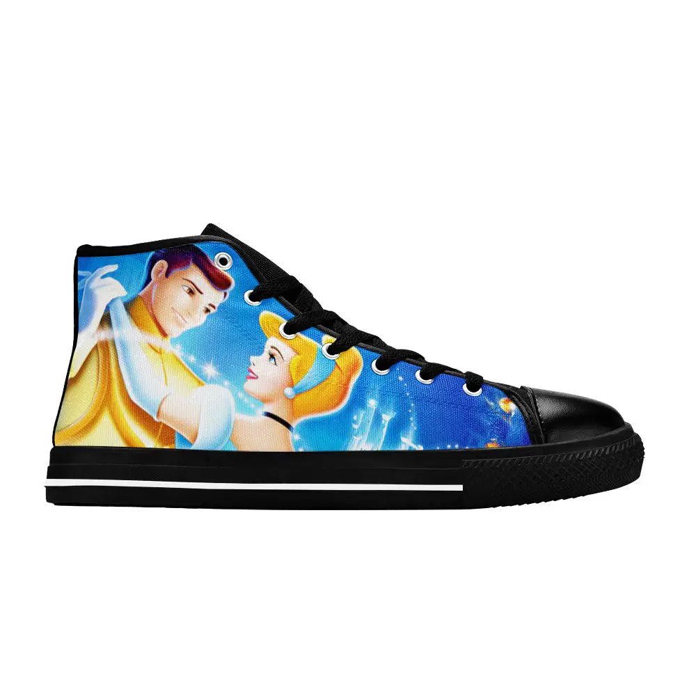 Princess Cinderella Custom High Top Sneakers Shoes