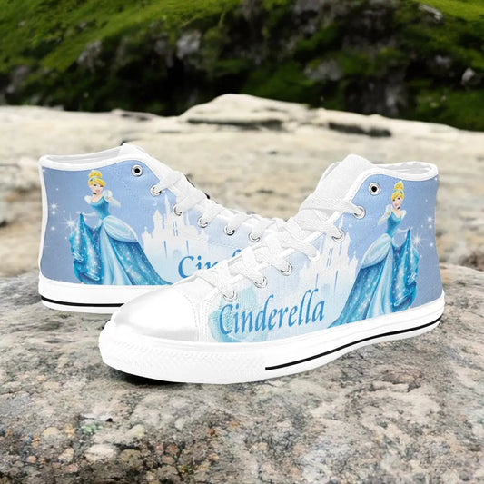 Princess Cinderella Custom High Top Sneakers Shoes