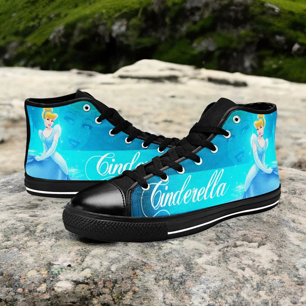 Princess Cinderella Custom High Top Sneakers Shoes