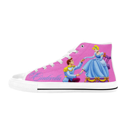 Princess Cinderella Custom High Top Sneakers Shoes