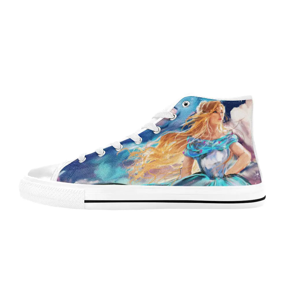 Princess Cinderella Custom High Top Sneakers Shoes