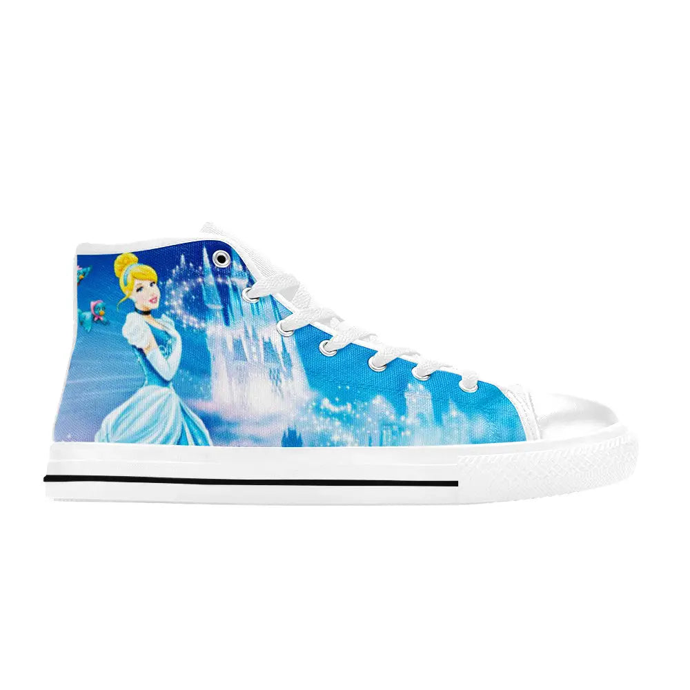 Princess Cinderella Custom High Top Sneakers Shoes