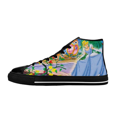 Princess Cinderella Custom High Top Sneakers Shoes