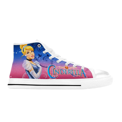 Princess Cinderella Custom High Top Sneakers Shoes