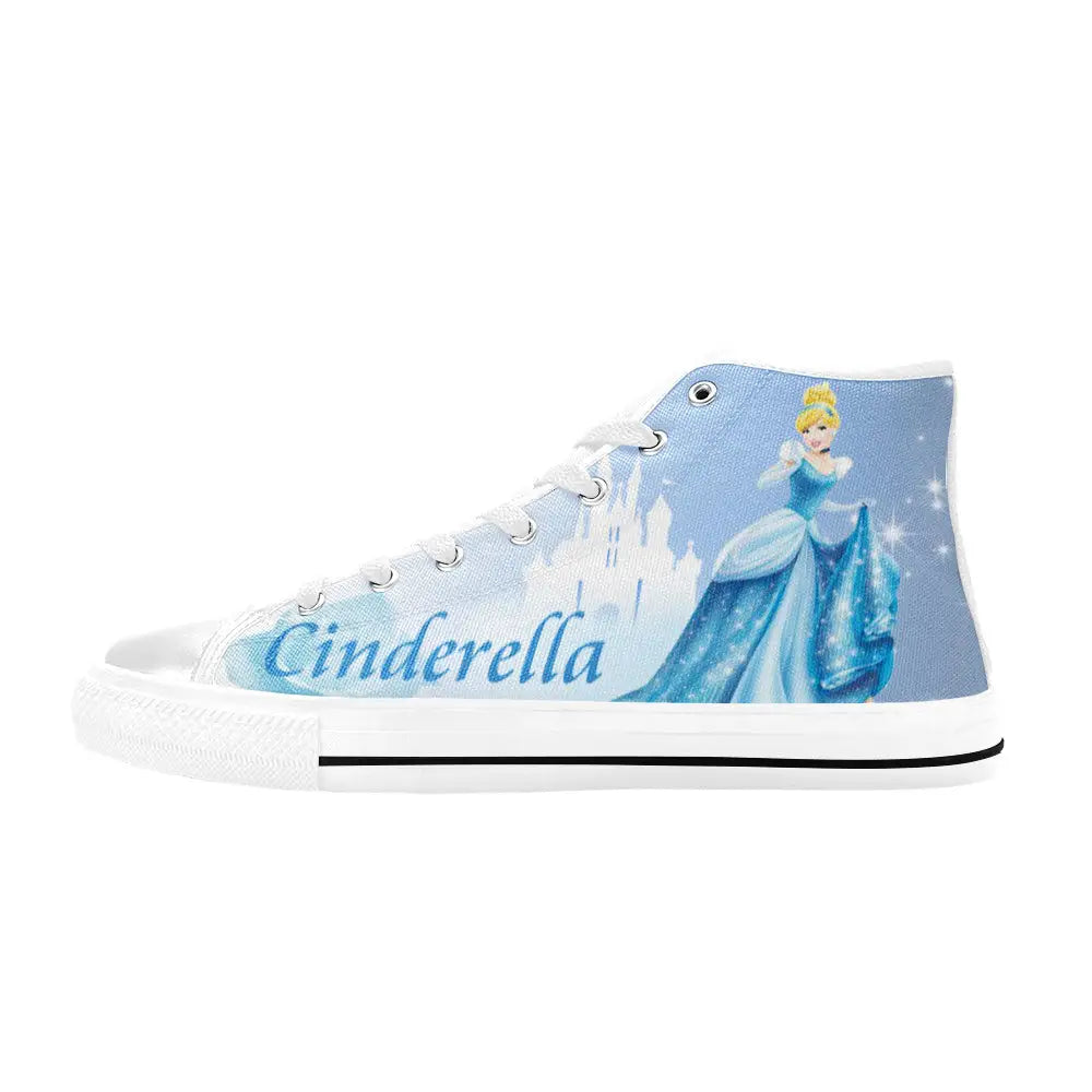 Princess Cinderella Custom High Top Sneakers Shoes