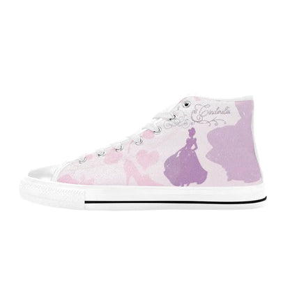 Princess Cinderella Custom High Top Sneakers Shoes