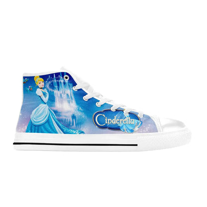 Princess Cinderella Custom High Top Sneakers Shoes