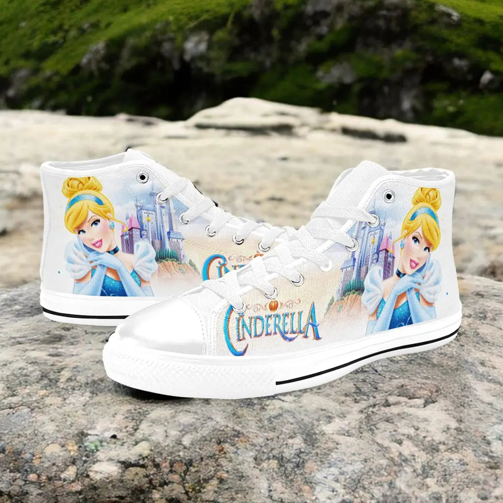 Princess Cinderella Custom High Top Sneakers Shoes