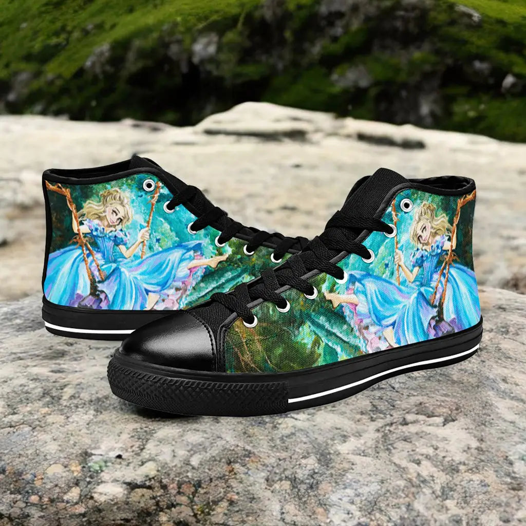 Princess Cinderella Custom High Top Sneakers Shoes