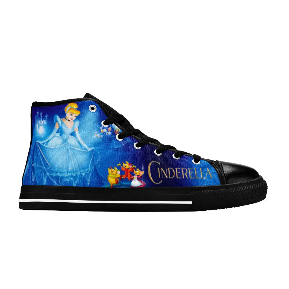 Princess Cinderella Custom High Top Sneakers Shoes