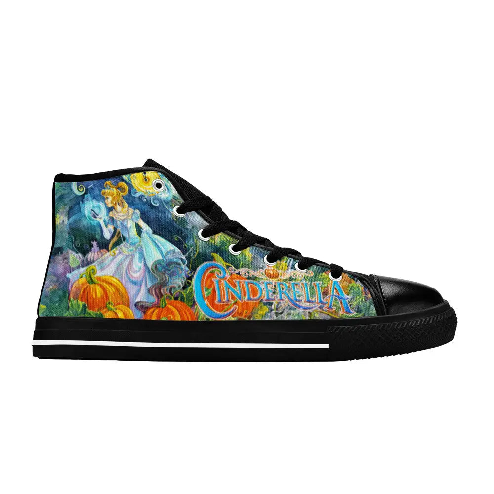 Princess Cinderella Custom High Top Sneakers Shoes