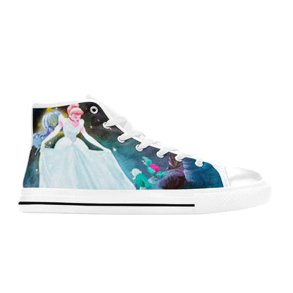 Princess Cinderella Custom High Top Sneakers Shoes