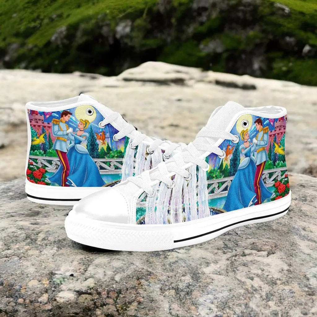 Princess Cinderella Custom High Top Sneakers Shoes