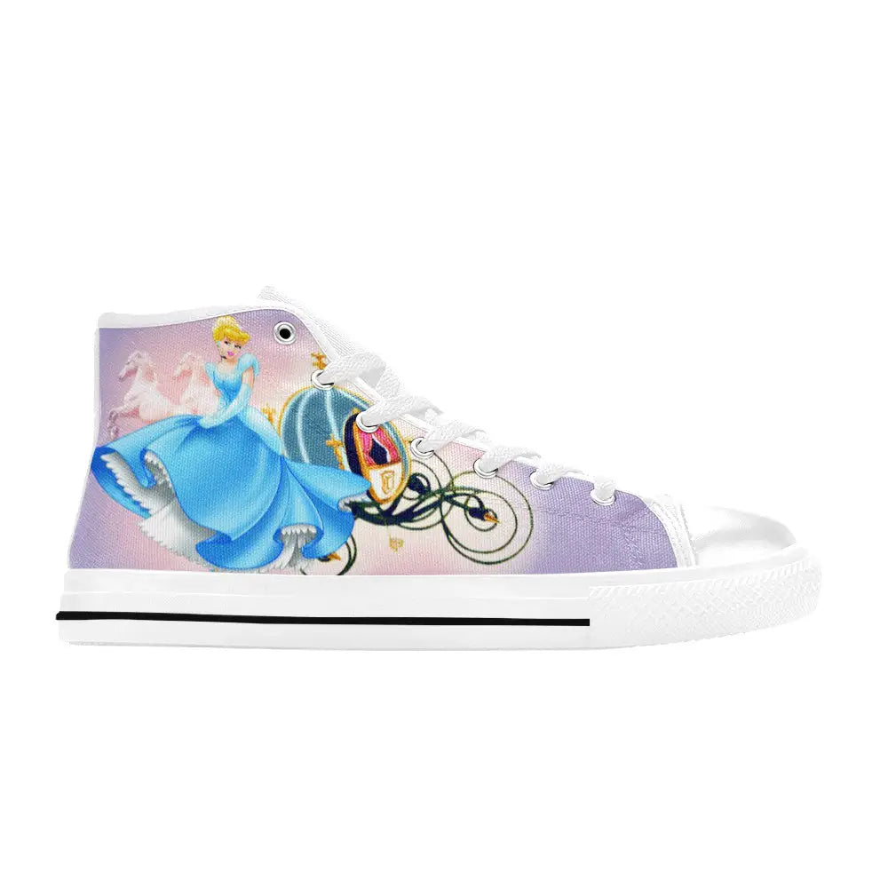 Princess Cinderella Custom High Top Sneakers Shoes